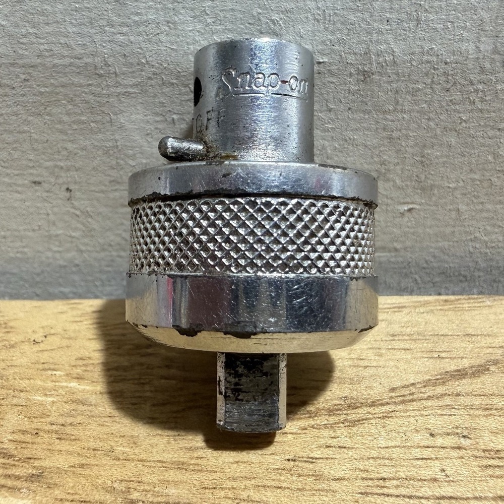Snap On USA TM67A 1/4" Drive Chrome Ratcheting Breaker Bar Ratchet Adaptor